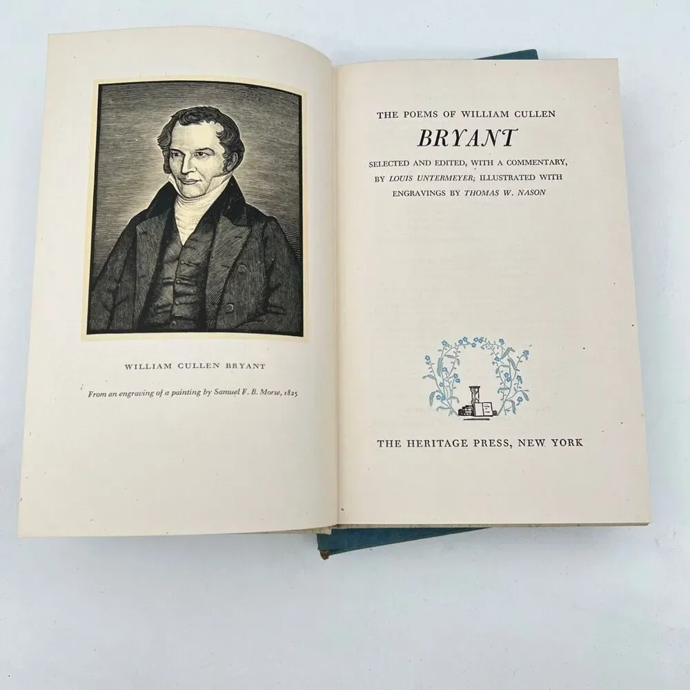 The American Poets By William Cullen Bryant Heritage Press Hardcover Book 1947